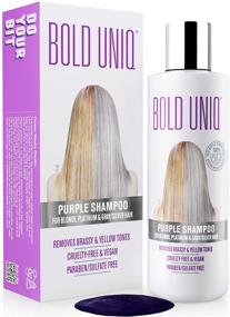 img 4 attached to 👱 Purple Shampoo for Blonde Hair: Eliminate Brassy Yellow Tones, Lighten Blonde, Platinum, Ash, Silver, and Grey Hair - Paraben & Sulfate-Free Toner for Revitalizing Bleached & Highlighted Hair