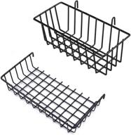 🔧 gbyan wall grid baskets: wire shelf wall organizer for grid panel - flower pot display (2 pack) logo