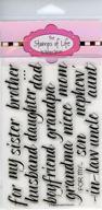 stamps life words4family card making scrapbooking logo