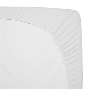 img 1 attached to 🛏️ Premium 100% Natural Cotton Cradle/Bassinet Sheets - Soft, Breathable & White | Pack of 2 | Ideal for Boys and Girls