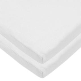 img 4 attached to 🛏️ Premium 100% Natural Cotton Cradle/Bassinet Sheets - Soft, Breathable & White | Pack of 2 | Ideal for Boys and Girls