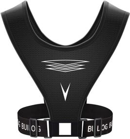 img 3 attached to 🏃 BUILOG Black Reflective Running Vest Chest Phone Holder with Arm and Ankle Reflective Bands - Breathable, Lightweight, and Durable Workout Gear with Adjustable Waistband for Perfect Snug Fit