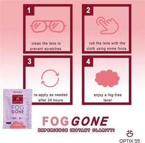 img 3 attached to Fog Gone Anti Fog Wipe: Reusable Microfiber Cloth for Crystal Clear Vision on Glasses, Electronics, Masks, Screens - Streak-Free Lens Cleaner (1 Pack)