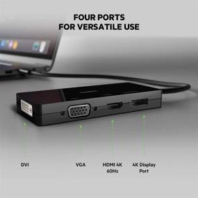 img 3 attached to 💻 Belkin AVC003btBK Multiport USB-C Adapter: Connect Your USB-C Laptop to Any Display with VGA, DVI, 4K HDMI, and DisplayPort