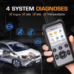 img 2 attached to 🔧 Autel ML629: Upgraded OBD2 Scanner with Full Functions - ABS, SRS, Engine, Transmission Diagnoses - Ideal for DIYers and Professionals