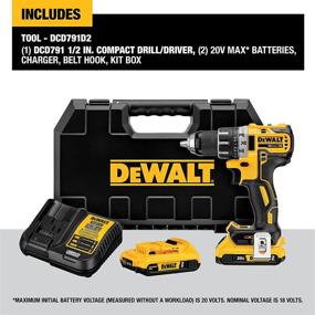 img 3 attached to 🔧 Dewalt DCD791D2 Compact Li-Ion Brushless Drill