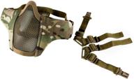 🎭 onetigris 6" foldable half face mesh mask: military style comfort & adjustable tactical protection logo