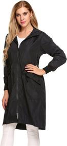 img 3 attached to ELESOL Women's Raincoat: Stay Stylish and Dry in Any Weather