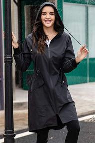 img 2 attached to ELESOL Women's Raincoat: Stay Stylish and Dry in Any Weather