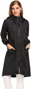 img 4 attached to ELESOL Women's Raincoat: Stay Stylish and Dry in Any Weather