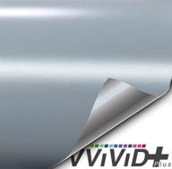 🎨 матовая атака серый (nardo grey) клейкая пленка для обертывания автомобиля - vvivid+ (1 фут x 5 фут) логотип