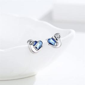 img 3 attached to 👧 Stylish and Allergy-Free: Girls' Sterling Silver Hypoallergenic Earrings