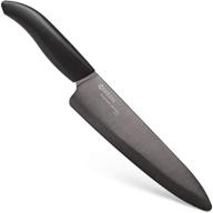 enhanced seo: kyocera advanced ceramic revolution 7-inch professional chef's knife with black blade logo