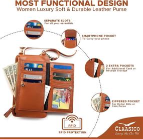img 2 attached to Versatile Clasico Women's Crossbody Wallet & Phone Case: iPhone/Samsung/LG Magnet Cell Pouch & Handbag