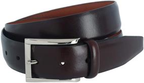 img 3 attached to Trafalgar Broderick Leather Dress Black Men's Accessories in Belts