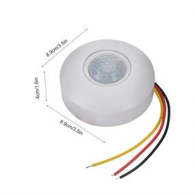 img 2 attached to 🔦 Enhanced 360° Motion Sensor Switch: PIR Motion Detector Switch with Time Delay for LED Ceiling Light & Photosensitive Control