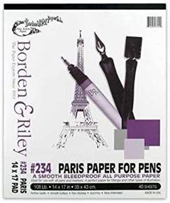 img 4 attached to 📝 Borden & Riley Paris Paper: Premium 14x17 White Sheets for Pens