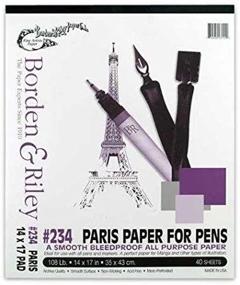 img 3 attached to 📝 Borden & Riley Paris Paper: Premium 14x17 White Sheets for Pens