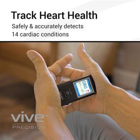 img 3 attached to 📱 Vive Precision EKG ECG Monitor with App - Portable Heart Rate Pocket Device - Detects Irregular Cardiac Rhythm - Wireless Electrocardiogram Test - Smartphone Compatible