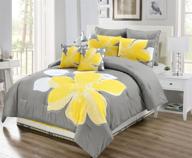 piece oversize comforter printed bedding logo