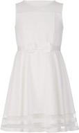 👗 calvin klein sleeveless party dress for girls logo