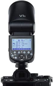 img 1 attached to Godox V1-C Canon Flash, 76Ws Round Head Flash Speedlight with 2.4G TTL, 1/8000 HSS, 480 Full Power Shots, 1.5s Recycle Time, 2600mAh Lithium Battery, 10 Level LED Modeling Lamp, Includes Pergear Color Filters