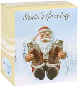 img 3 attached to 🎅 DWK Santa Claus Spice Holder Figurine with Refillable Salt and Pepper Shakers - Christmas Salt and Pepper Shakers Set, 3 Piece Christmas Kitchen Set (6")