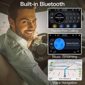 img 3 attached to 🚗 ABSOSO 7 Inch HD Touchscreen MP5 Car Player - Bluetooth Car Radio Receiver with PhoneLink, Rear and Front View Camera Support, AM/FM, USB/SD/AUX Input, and Steering Wheel Control - Double Din Car Stereo System