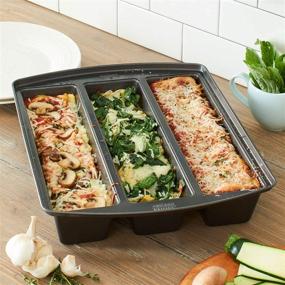 img 3 attached to 🍝 Chicago Metallic Professional Lasagna Trio Pan, 12x16x3 Silver - Effective Baking Solution for Multilayered Pasta Dishes