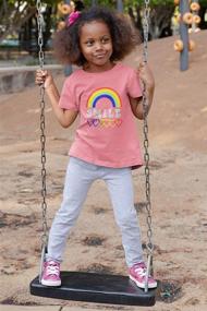 img 2 attached to 🦄 Girls' Clothing: Printed Unicorn Rainbow T-Shirts - Adorable Designs!