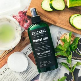 img 1 attached to 🥒 Brickell Men's Balancing Toner: Natural Alcohol-Free Cucumber, Mint Toner with Witch Hazel - 8 Oz, Scented