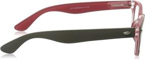 img 2 attached to 👓 Peepers Bellissima Rectangular Reading Glasses, Gray/Red, 1.5" Power – Enhanced for SEO