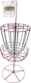 img 2 attached to Multicolor Disc Golf Portable Target Stand with Metal Stand by Emsco Group ESP