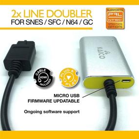 img 1 attached to Адаптер Kaico 2X Line-Doubling HDMI для Nintendo N64, Super Nintendo, Super Famicom и Gamecube - Простое подключение и игра для N64 Gamecube и Snes