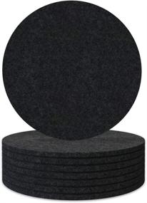 img 4 attached to 🍻 PCS Felt Drink Coasters for Enhanced Absorption