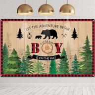 lumberjack decorations backdrop supplies adventure logo