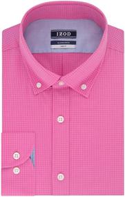 img 1 attached to IZOD Shirts Stretch Gingham Bright Men's Clothing