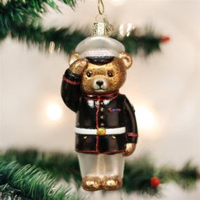 img 3 attached to 🎄 Christmas Tree Bear: Old World Christmas Marine Glass Blown Ornaments