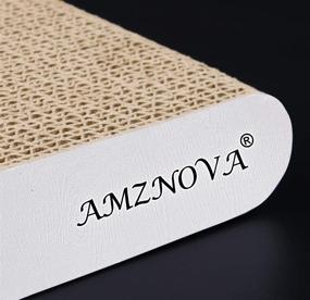 img 3 attached to 🐱 AMZNOVA Cat Scratcher: Durable Recyclable Scratching Pad with Catnip, Colors Series - Available in 7 Colors & 2 Sizes