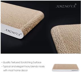 img 2 attached to 🐱 AMZNOVA Cat Scratcher: Durable Recyclable Scratching Pad with Catnip, Colors Series - Available in 7 Colors & 2 Sizes