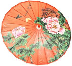 img 4 attached to ☂️ Китайская зонтовая парасолька: ручная работа и водонепроницаемая.