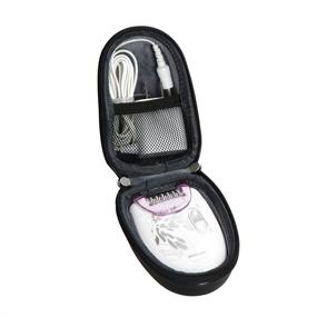 img 4 attached to 🧳 Travel EVA Hard Protective Case for Philips HP6401 Satinelle Epilator Electric Shaver - Carrying Pouch Cover Bag with Compact Size by Hermitshell