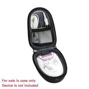 img 2 attached to 🧳 Travel EVA Hard Protective Case for Philips HP6401 Satinelle Epilator Electric Shaver - Carrying Pouch Cover Bag with Compact Size by Hermitshell