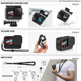 img 2 attached to 📷 Ultimate Vamson Accessories Kit for GoPro Hero 10/9 Black: Waterproof Housing Case, Lens Filters, Carrying Case, Silicone Case, Tempered Glass Bundle - AVS16