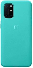 img 4 attached to 📱 OnePlus 8T Sandstone Bumper Case - Cyan: A Must-Have from Electronics Mart!