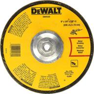 🛠️ dewalt dw4550 9-inch fast metal grinding wheel with 1/4-inch thickness and 5/8-inch-11 arbor size - enhanced performance logo