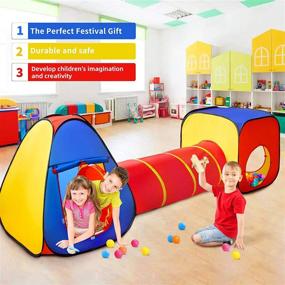 img 3 attached to 🏠 Collapsible Colorful Children's Playhouse for Toddlers
