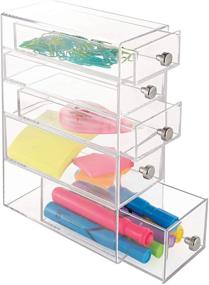 img 1 attached to IDesign Cosmetic 5 Drawer Countertop Organization