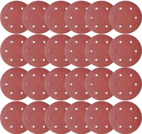 img 4 attached to 🔸 SACKORANGE 30 PCS 9 Inch 6 Hole 80 Grit Hook & Loop Sanding Discs: Premium Aluminum Oxide Abrasive for Smooth Finishing on Drywall, Wood Furniture, and Power Sanders - 30 Pack