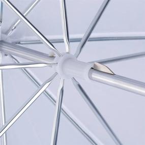 img 1 attached to 📸 Новый 2 шт. 33 "/ 84 см белый прозрачный мягкий зонт: идеально подходит для съемки в фотостудии и видеостудии.